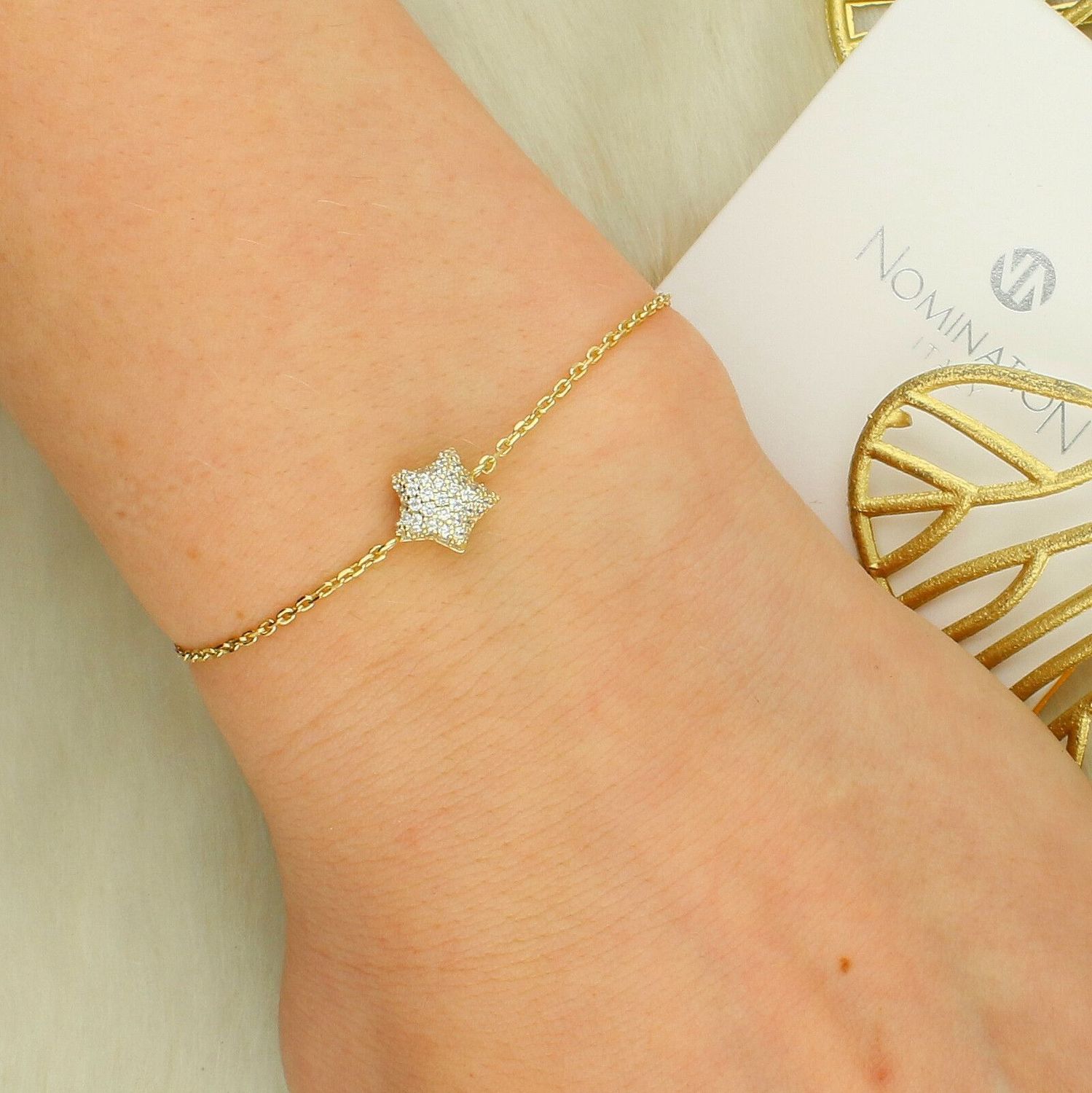 Bransoletka Nomination LifePoetry z gwiazdą wypukłą i cyrkoniamio.jpg